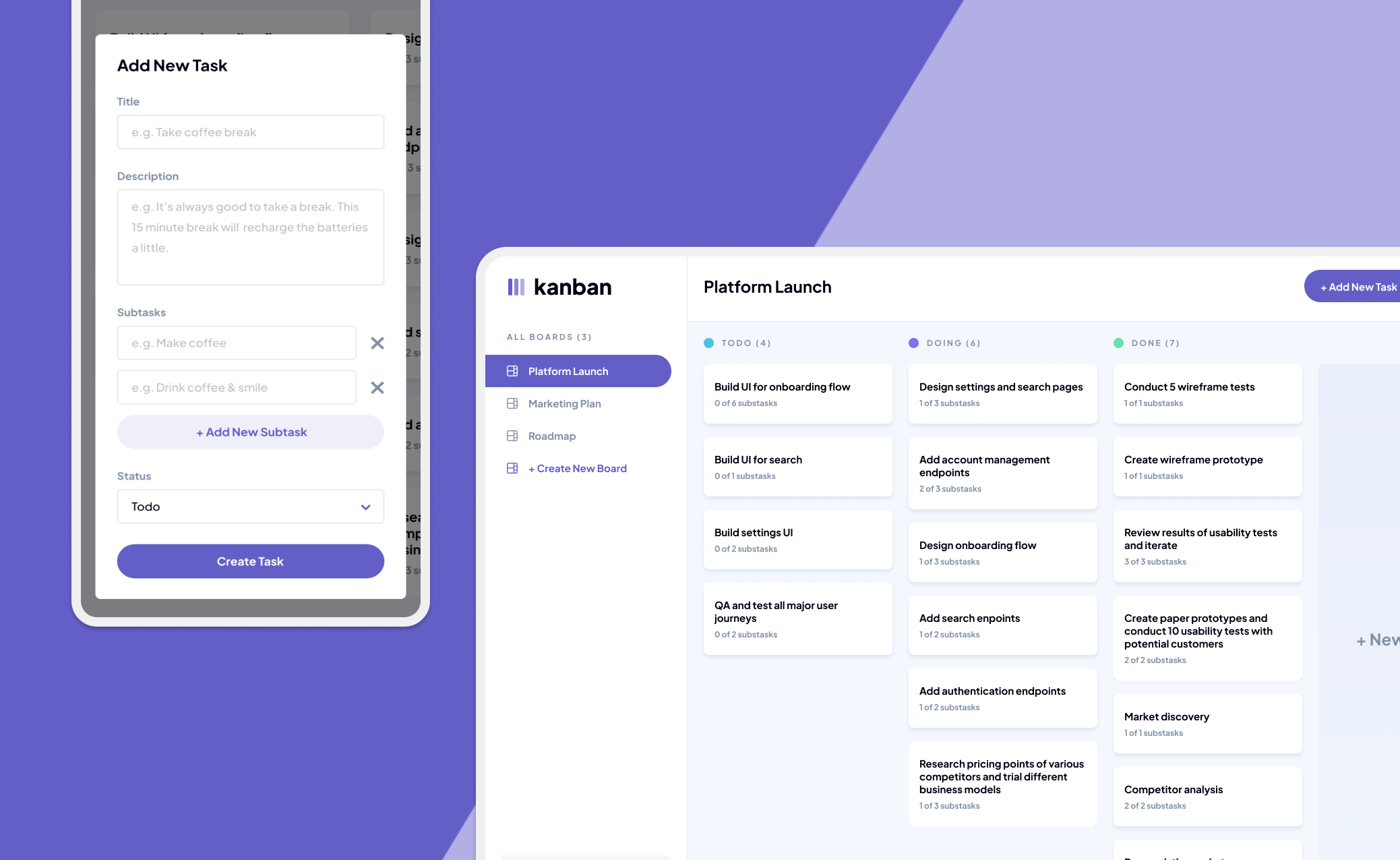 Kanban Board project preview